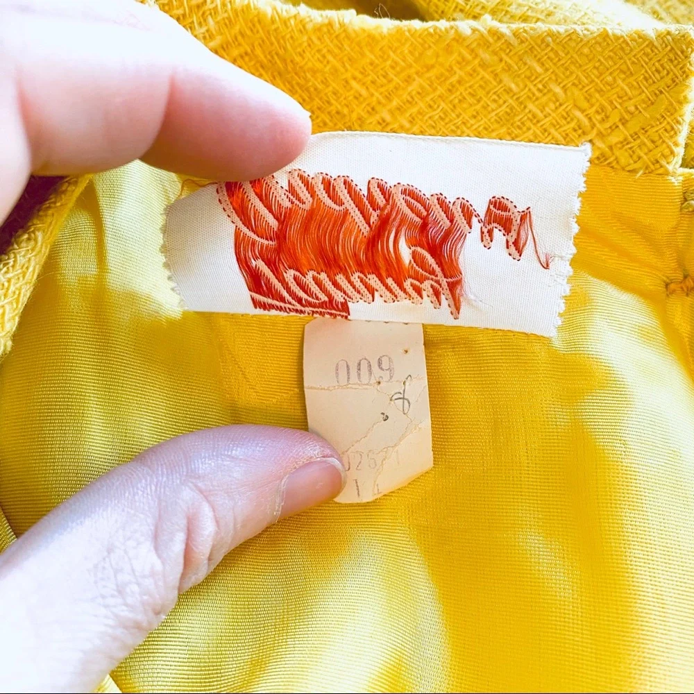 Vintage 50s 60s skirt dress suit tweed classic extra small xs - Picture 9 of 10